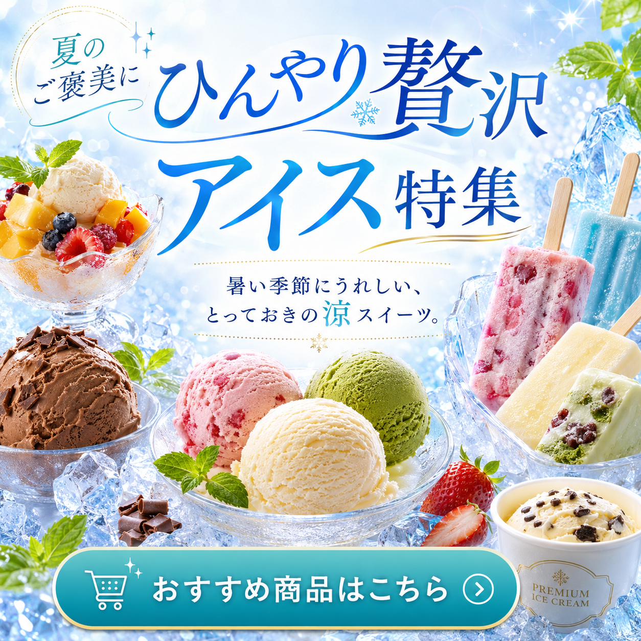 ひんやりアイス